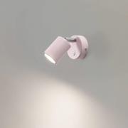 Luminex Spotlight till vägg Fun, grå, 14 cm hög, justerbar, GU10