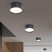 LED-taklampa CMD 9094, Ø 15 cm, antracit, IP44, metall