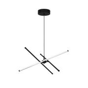 Viokef LED-pendellampa Sandy, längd 60 cm, svart, metall