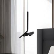 Viokef LED-hänglampa Factory, svart, Ø 15 cm, metall