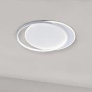 Viokef LED-taklampa Evelyn, vit, längd 55 cm, metall