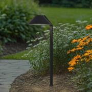 Lindby LED-markspettslampa Capelo, svart, aluminium, höjd 77 cm