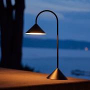 FRANDSEN LED-bordslampa Grasp, svart, höjd 47 cm, metall