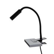 TK Lighting Klämlampa Lagos, svart, metall, 30 cm, läslampa, G9