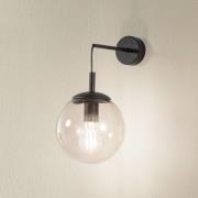 TK Lighting Esme vägglampa, bärnstensfärgad, höjd 45 cm, glas, E27