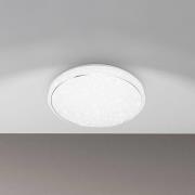 Briloner LED-taklampa Star, vit, stjärndekor, CCT, dimbar