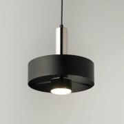SIGMA Hänglampa Rif Lux, svart/silver, Ø 25 cm, stål