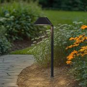 Lindby LED-markspettslampa Capelo, svart, metall, 77 cm