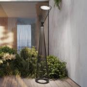 Karman LED-utomhus golvlampa Ikonika, svart, höjd 180 cm IP55