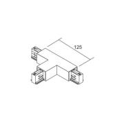 Ivela T-koppling LKM DALI, svart, ledare höger, 3-fas