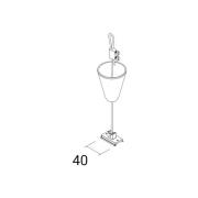 Ivela upphängningssystem SQUARE 48 V, vit, pendelhöjd 200 cm