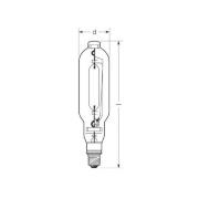 RADIUM metallhalogenidlampa E40 2000W HRI-T NSC klar