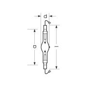 RADIUM metallhalogenidlampa K12s 2060W HRI-TS D/S/HF