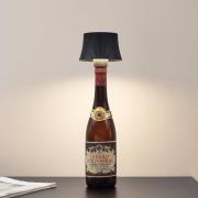 Lindby LED-bordslampa Linor, svart, USB, touchdimmer