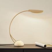 Lucande bordslampa Rivera, beige, metall, sten, 51 cm, G9