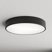 TEMAR LIGHTING Cleo 500 taklampa, svart, sensor, IP54, Ø 50 cm, metall
