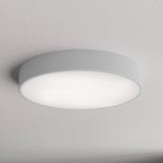 TEMAR LIGHTING Cleo 500 taklampa, grå, sensor, IP54, Ø 50 cm, metall