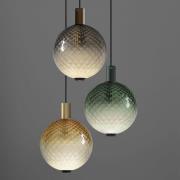 OLEV LED-pendellampa BEAM STICK NUANCE BALLOTON bärnsten Ø 20 cm 927