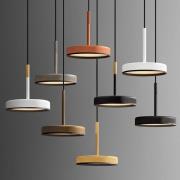 OLEV LED-hänglampa OVERFLY, brun, Ø 15 cm, metall, 927 dimbar