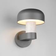 Trio Lighting Utomhusvägglampa Fraser, grå/betonglook, aluminium, IP54...