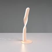 Reality Leuchten LED-bordslampa Ginko, sand, metall, höjd 40,5 cm