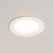 Arcchio LED-inbyggnadslampa Milaine, Ø 10 cm, vit, dimbar