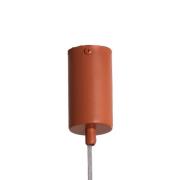SIGMA Hänglampa Sopel 1, tegelröd, 1 lampa, stål, Ø 5 cm
