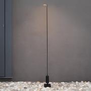 Luceplan LED-väglampa Flia, 120 cm hög, svart, plast