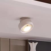 Arcchio LED-taklampa Rotari, 1 lampa, vit, flyttbar