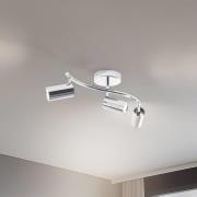 Lucea Takspotlight Spotte, krom, 3 lampor