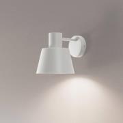SIGMA Vägglampa Dunka, taupe, 1 lampa, stål, E27, höjd 17 cm