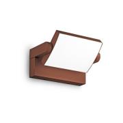 Ideallux Ideal Lux LED-utomhusvägglampa Swipe, kaffe, IP54, 3 000 K