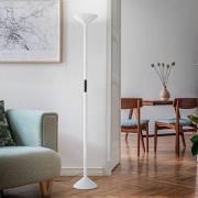 Fabas Luce LED-golvlampa Tratto, vit, metall, CCT, dimbar