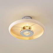 Lindby taklampa Branford, Ø 35 cm, beige, metall