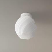 Lindby taklampa Nuvia, höjd 32 cm, vit, 3D-tryck