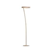 FISCHER & HONSEL LED-golvlampa Sirko, sandfärgad, höjd 177 cm, metall,...