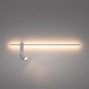 Nowodvorski Lighting Vägglampa EASY LEFT, vit, bredd 80 cm, metall, GU...