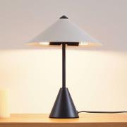 Lindby bordslampa Norvik, höjd 35 cm, svart/grå, metall