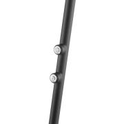 Brilliant LED-golvlampa Glow-Sphere, höjd 146 cm, svart, metall