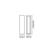 FARO BARCELONA LED-sockellampa Cerler, brun, 60 cm, metall, IP65, CCT