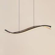 Lucande LED-hänglampa Alevia, svart/guld, CCT
