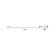 OSRAM LED-ljuslist TUBEKIT, 120 cm, 3 000 K vit strömbrytare