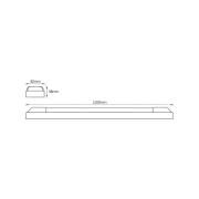OSRAM LED-ljuslist POWER BATTEN, 3 000 K, 120 cm, 2 lampor