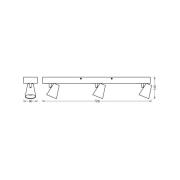 OSRAM LED-taklampa NEPTUNE CLICK-SELECT, 3 spotlights, vit