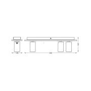 OSRAM takspotlight MERCURY svart 3-Spot GU10-LED 927 dimbar