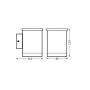 OSRAM LED-solcellslampa för utomhusbruk ENDURA STYLE QUADRO, grafit