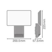 OSRAM LED-sensorutomhus spotlampa ENDURA PRO FLOOD, vit, 27 W