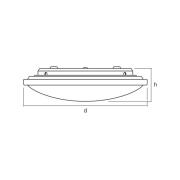 OSRAM LED-taklampa ORBIS, Ø 31 cm, CCT, vit