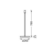 OSRAM golvlampa DECOR STICK, mörkgrå, höjd 78 cm, 1 x E27
