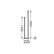 OSRAM golvlampa DECOR STICK, beige, höjd 146 cm, 2 x E27